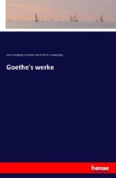Cover von Goethe's werke