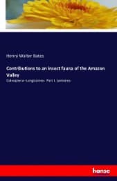 Cover von Contributions to an insect fauna of the Amazon Valley