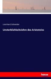 Cover von Unsterblichkeitslehre des Aristoteles