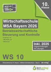 Cover von Original-Prüfungen Wirtschaftsschulabschluss Bayern 2026 Betriebswirtschaftliche Steuerung und Kontrolle