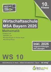 Cover von Original-Prüfungen Wirtschaftsschulabschluss Bayern 2026 Mathematik
