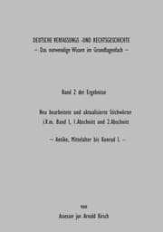 Cover von Deutsche Verfassungs- und Rechtsgeschichte