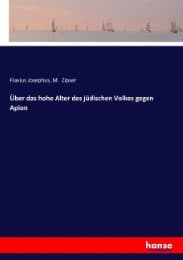Cover von Über das hohe Alter des jüdischen Volkes gegen Apion