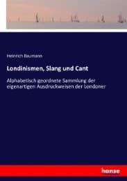 Cover von Londinismen, Slang und Cant