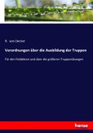 Cover von Verordnungen über die Ausbildung der Truppen