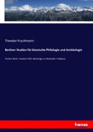 Cover von Berliner Studien für klassische Philologie und Archäologie
