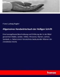 Cover von Allgemeines Handwörterbuch der Heiligen Schrift