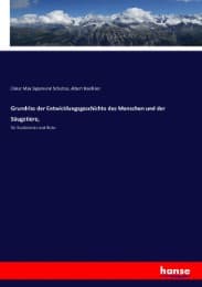 Cover von Grundriss der Entwicklungsgeschichte des Menschen und der Säugetiere,