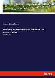 Cover von Einleitung zur Berechnung der Leibrenten und Anwartschaften