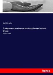 Cover von Prolegomena zu einer neuen Ausgabe der Imitatio Christi