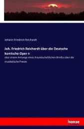 Cover von Joh. Friedrich Reichardt über die Deutsche komische Oper n