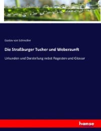 Cover von Die Straßburger Tucher und Weberzunft