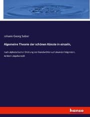 Cover von Algemeine Theorie der schönen Künste in einzeln,