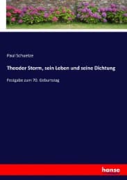 Cover von Theodor Storm, sein Leben und seine Dichtung