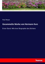 Cover von Gesammelte Werke von Hermann Kurz