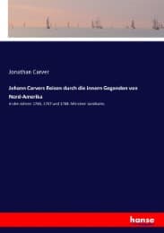 Cover von Johann Carvers Reisen durch die innern Gegenden von Nord-Amerika