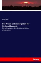 Cover von Das Wesen und die Aufgaben der Nationalökonomie