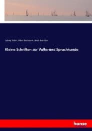 Cover von Kleine Schriften zur Volks-und Sprachkunde