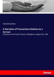 Cover von A Narrative of Transactions Relative to a Sermon
