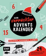 Cover von Mein verrückter Adventskalender - Das Mitmachbuch: zeichnen, schneiden, kleben