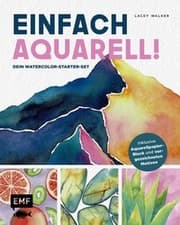 Cover von Einfach Aquarell! Dein Watercolor-Starter-Set mit Anleitungen inklusive Aquarellpapier-Block und vorgezeichneten Motiven zum Sofort-Loslegen