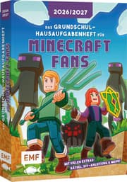 Cover von Das Grundschul-Hausaufgabenheft für Minecraft-Fans 2026/2027