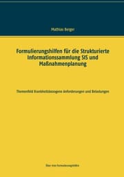 Cover von Formulierungshilfen für die Strukturierte Informationssammlung SIS und Maßnahmenplanung