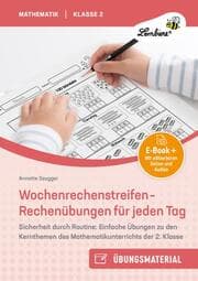 Cover von Wochenrechenstreifen - Rechenübungen für jeden Tag