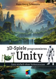 Cover von 3D-Spiele programmieren mit Unity