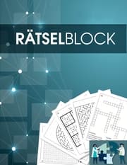 Cover von Rätselbuch und Rätselblock für Erwachsene und Senioren - Sudoku, Kreuzworträtsel, Logikrätsel, Wortsuch-Rätsel und viele mehr - Rätsel im Großdruck - Für Erwachsene und Rentner geeignet