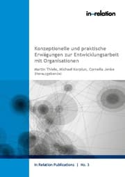 Cover von Konzeptionelle und praktische Erwägungen zur Entwicklungsarbeit mit Organisationen