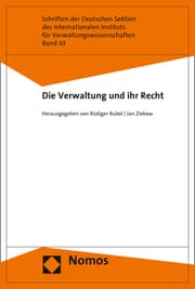Cover von Die Verwaltung und ihr Recht