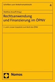 Cover von Rechtsanwendung und Finanzierung im ÖPNV