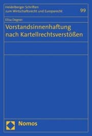 Cover von Vorstandsinnenhaftung nach Kartellrechtsverstößen