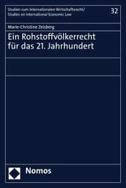 Cover von Ein Rohstoffvölkerrecht für das 21. Jahrhundert