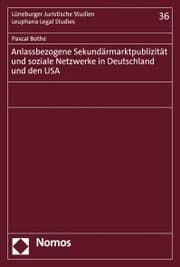 Cover von Anlassbezogene Sekundärmarktpublizität und soziale Netzwerke in Deutschland und den USA