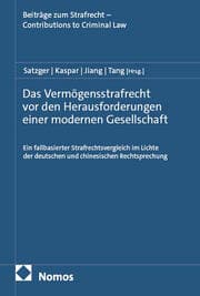 Cover von Das Vermögensstrafrecht vor den Herausforderungen einer modernen Gesellschaft