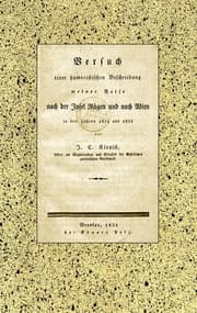 Cover von Versuch einer humoristischen Beschreibung meiner Reise nach der Insel Rügen und nach Wien in den Jahren 1824 und 1833