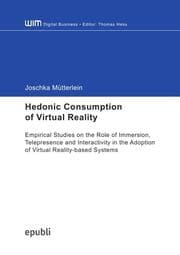 Cover von Hedonic Consumption of Virtual Reality