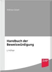 Cover von Handbuch der Beweiswürdigung