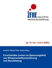 Cover von Forschendes Lernen im Spannungsfeld von Wissenschaftsorientierung und Berufsbezug