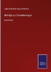 Cover von Beiträge zur Charakterologie