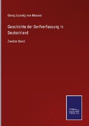 Cover von Geschichte der Dorfverfassung in Deutschland