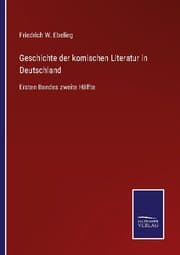 Cover von Geschichte der komischen Literatur in Deutschland