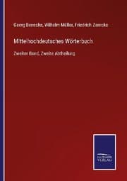 Cover von Mittelhochdeutsches Wörterbuch