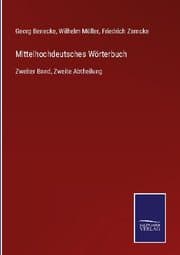 Cover von Mittelhochdeutsches Wörterbuch