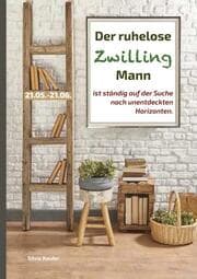 Cover von Der ruhelose Zwilling Mann ist ständig auf der Suche nach unentdeckten Horizonten
