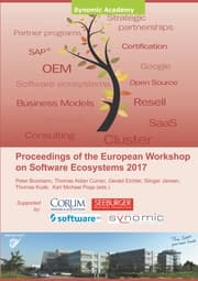 Cover von Proceedings of the European Workshop on Software Ecosystems 2017