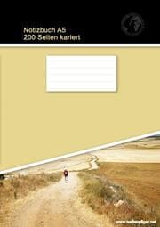 Cover von Notizbuch A5 200 Seiten kariert (Softcover Khaki)