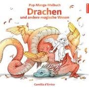 Cover von Pop-Manga-Malbuch: Drachen und andere magische Wesen